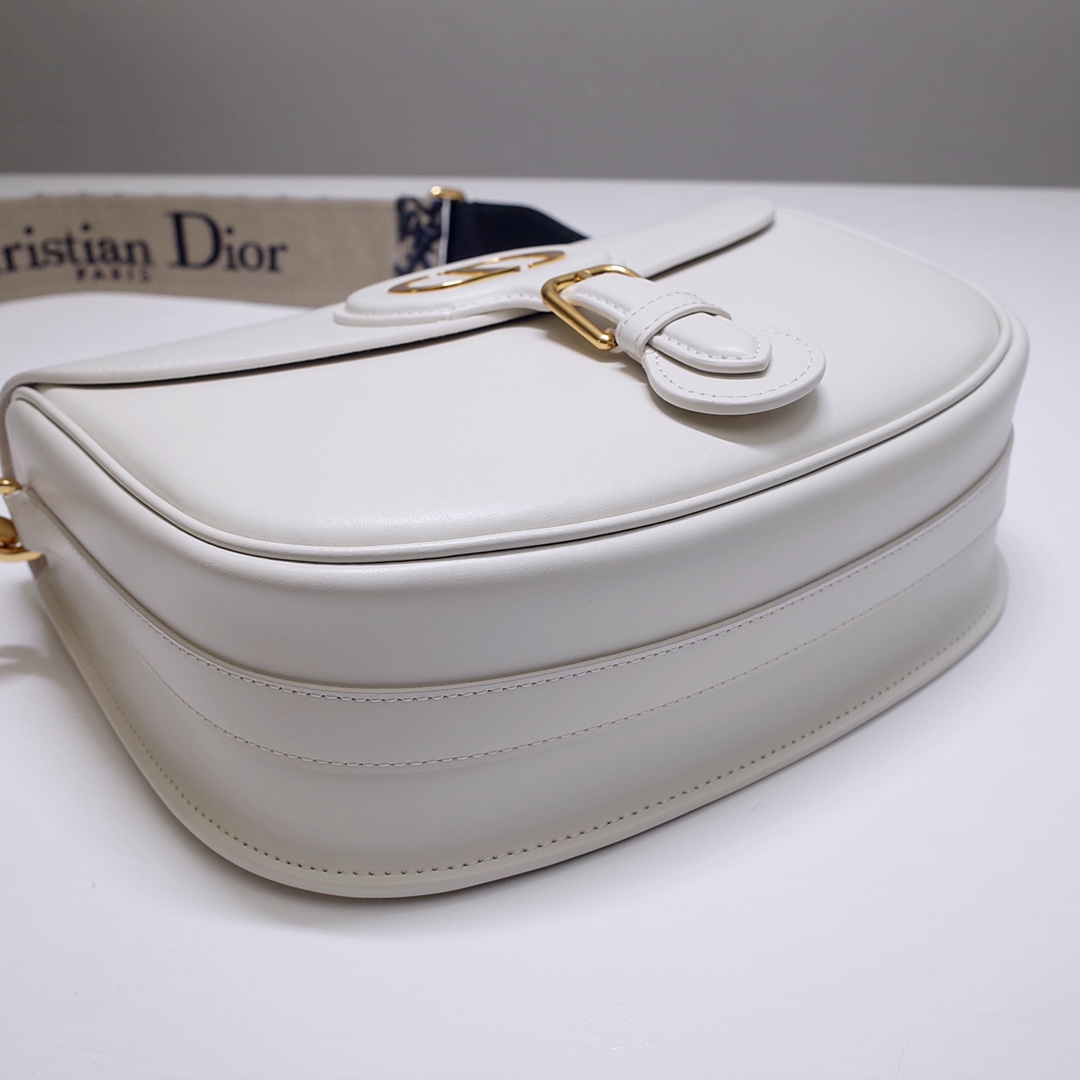 Large Dior Bobby Bag White Box Calfskin